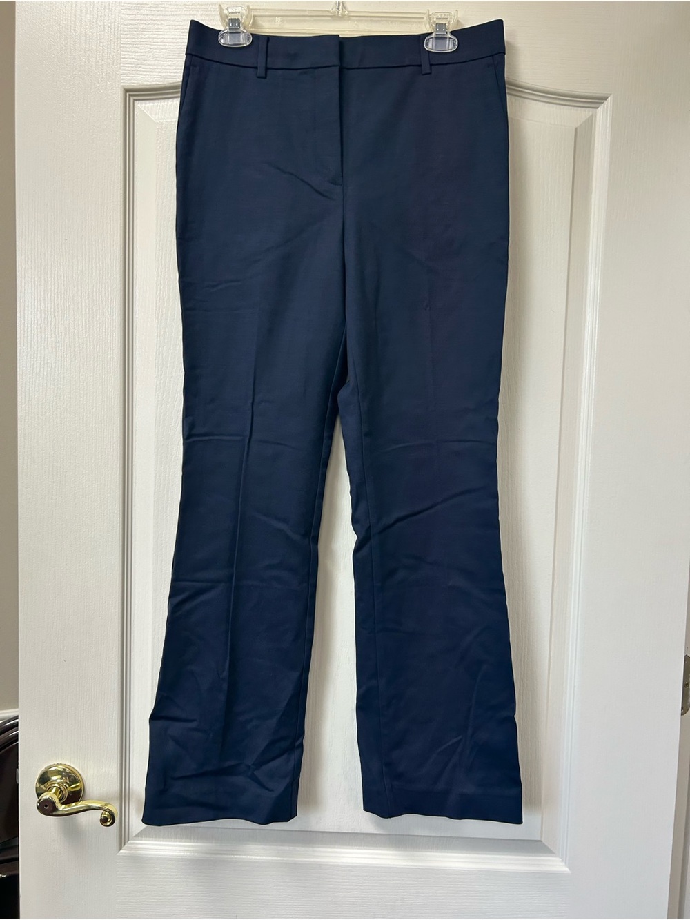 Ann Taylor Navy Straight-Leg Dress Pants